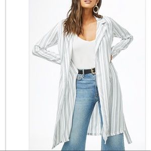 Dash-Striped Duster Cloat